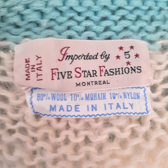 Vintage 1970s Mohair Blend Cardigan Made in Italy Size Small to Medium - Picture 6 of 6